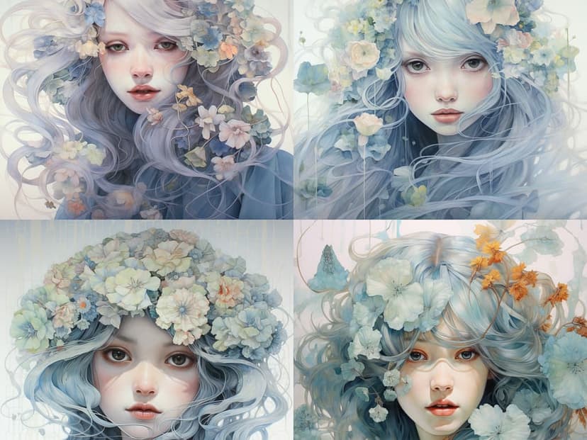 Dreamy Floral Portrait