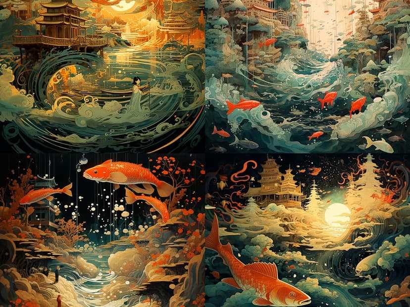 Mystical Oriental Illustration