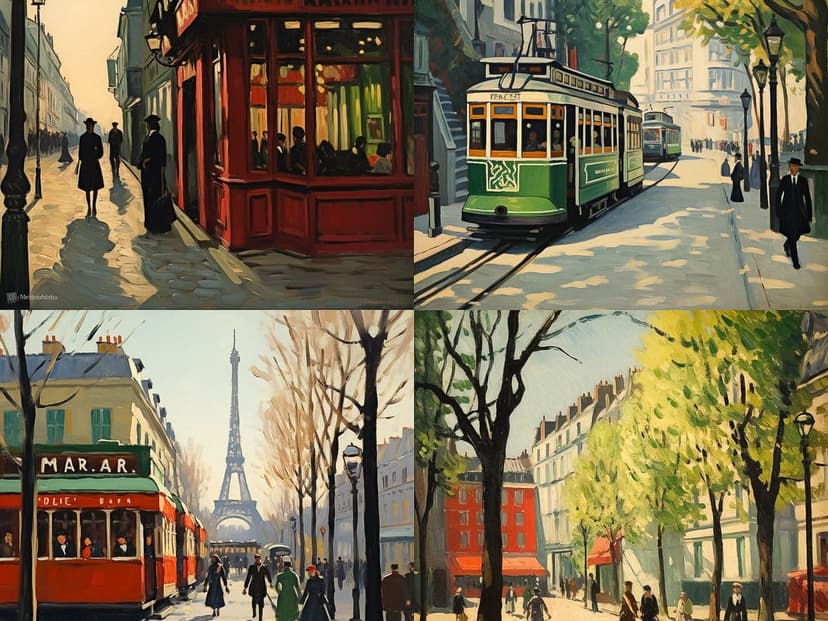 Impressionist Urban Scene
