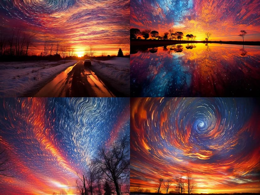 Van Gogh-inspired Sky