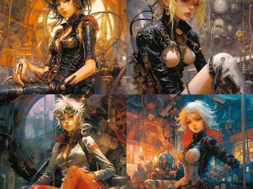 Steampunk Cyberpunk Fusion