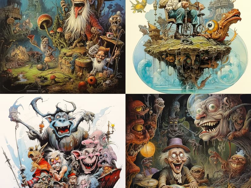 Surreal Fantasy Cartoon