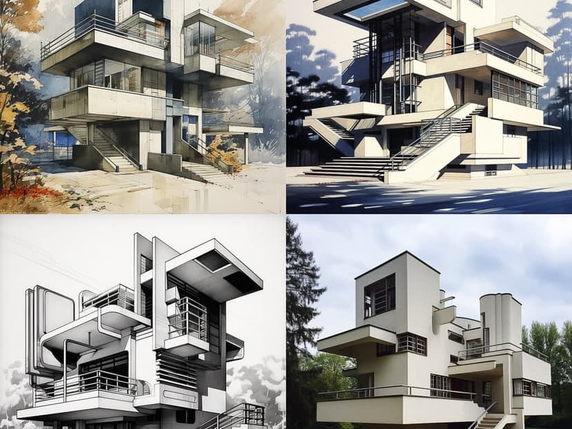 Modernist Architectural Rendering