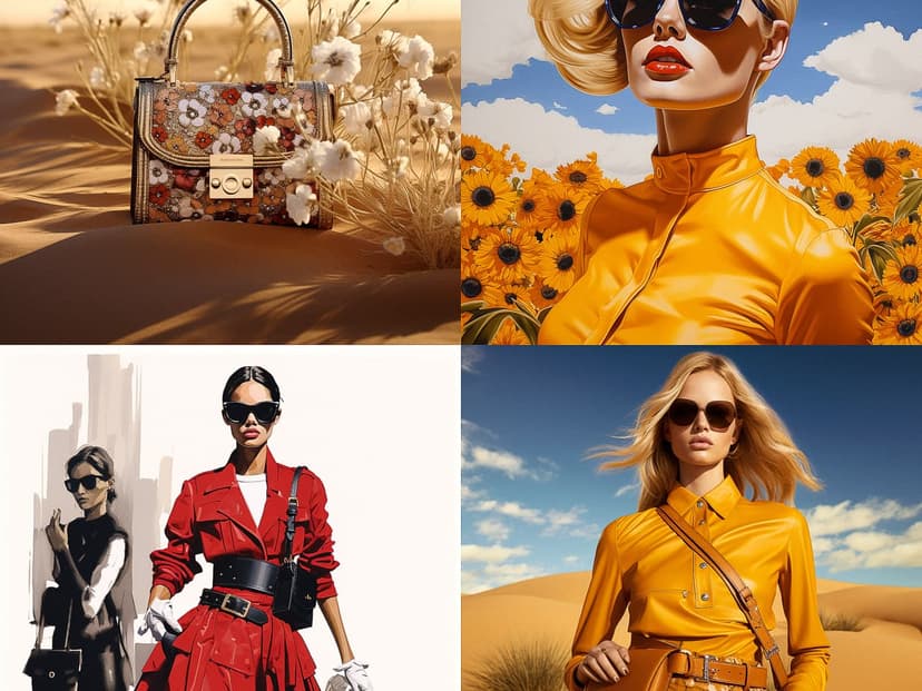 Vibrant Fashion Collage