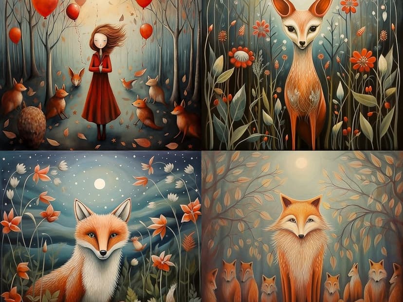 Whimsical Folk Art