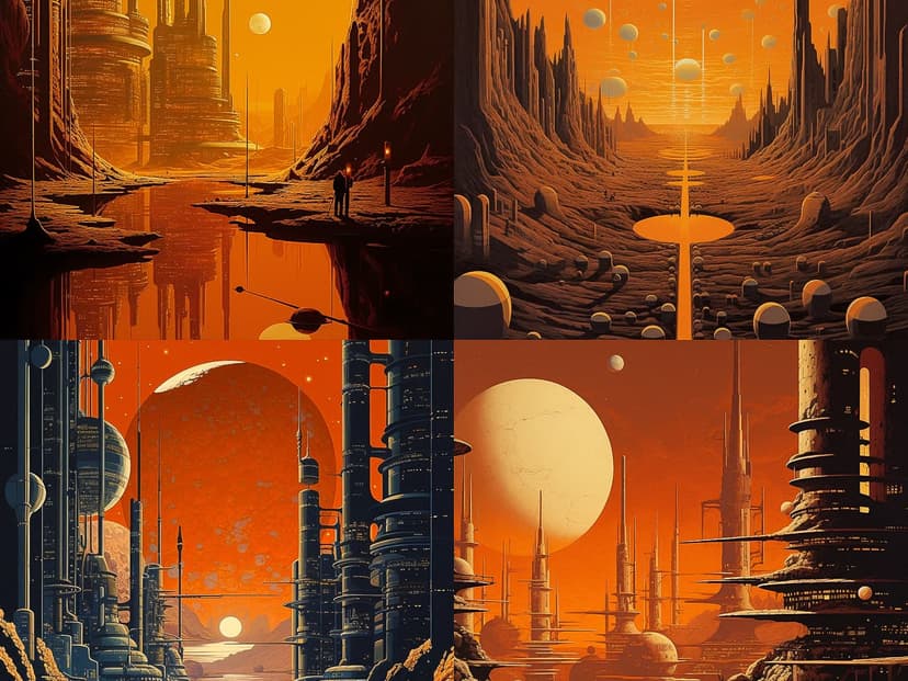 Futuristic Sci-Fi Landscape