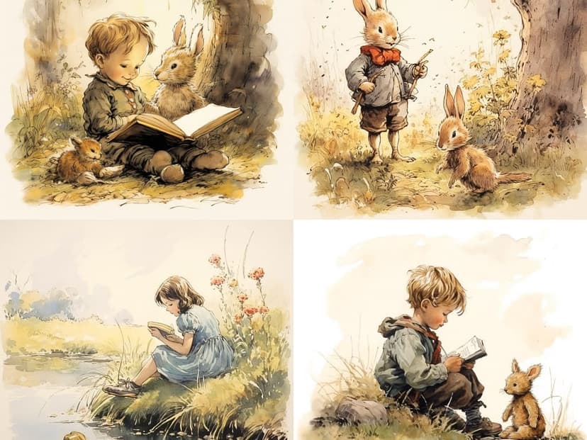 Vintage Storybook Illustration