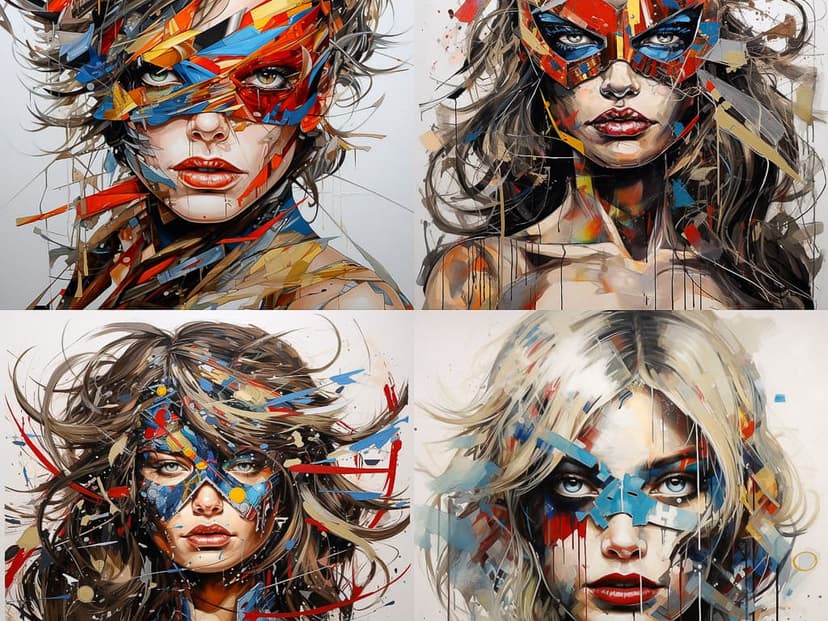 Dynamic Abstract Portraiture