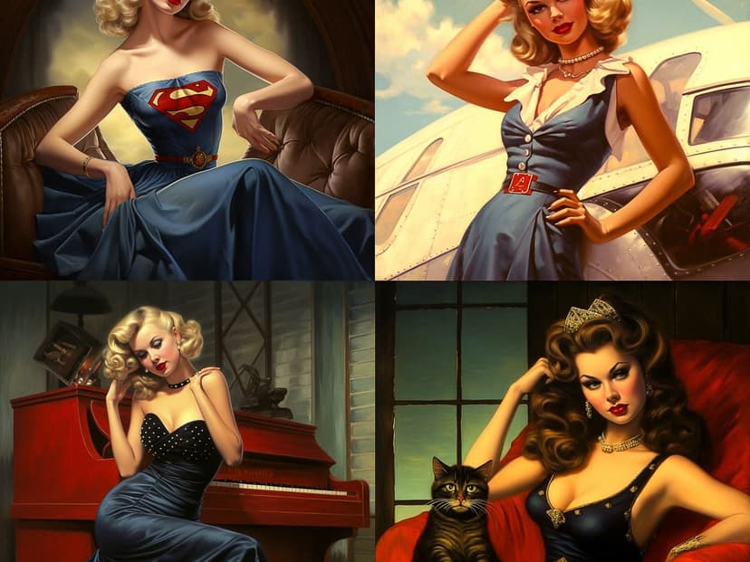 Vintage Pin-Up Art