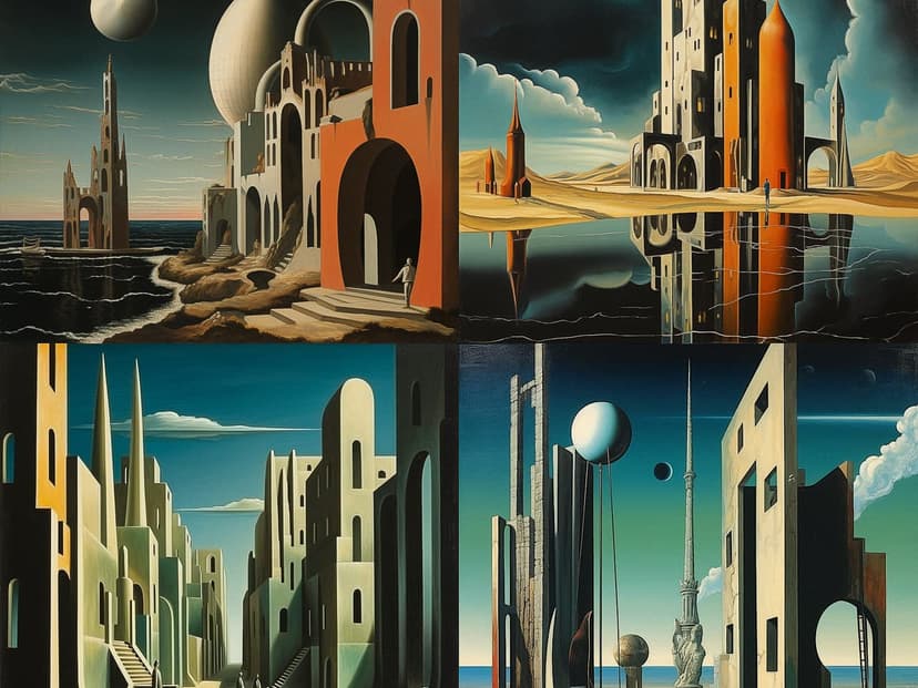 Surrealist Architectural Fantasy