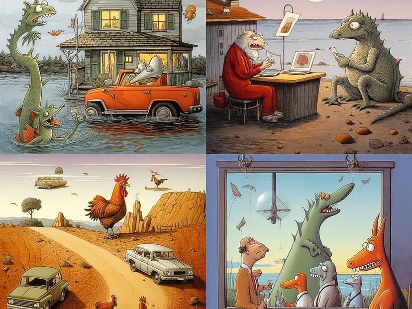 Whimsical Cartoon Realism