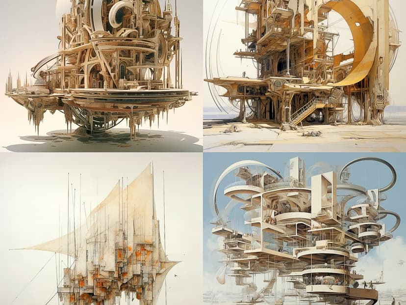Futuristic Architectural Abstraction