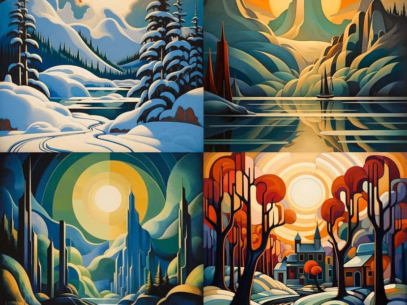 Abstract Geometric Landscape