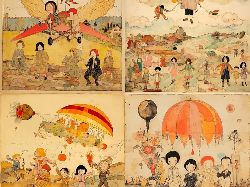 Whimsical Vintage Illustration