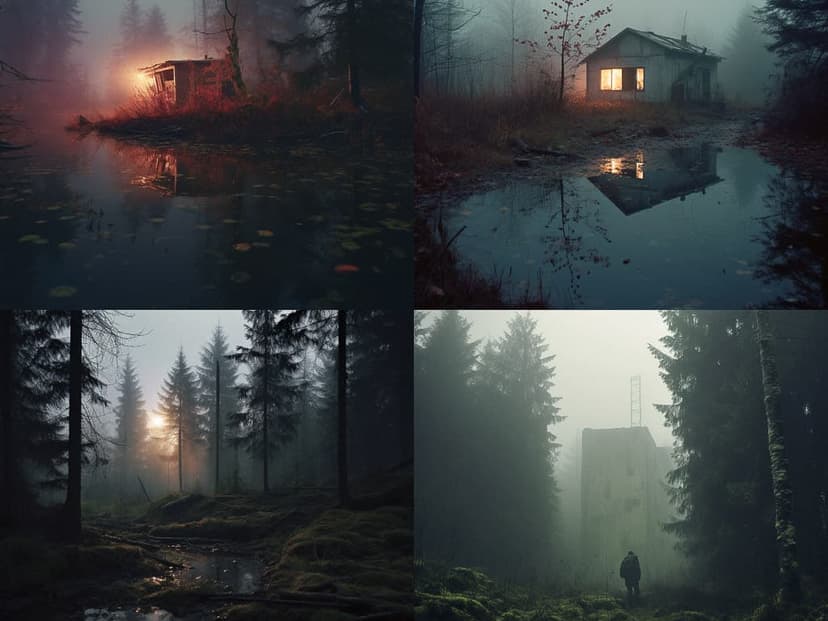 Moody Forestscape
