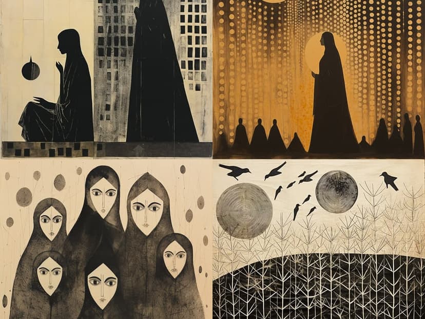 Abstract Figurative Collage