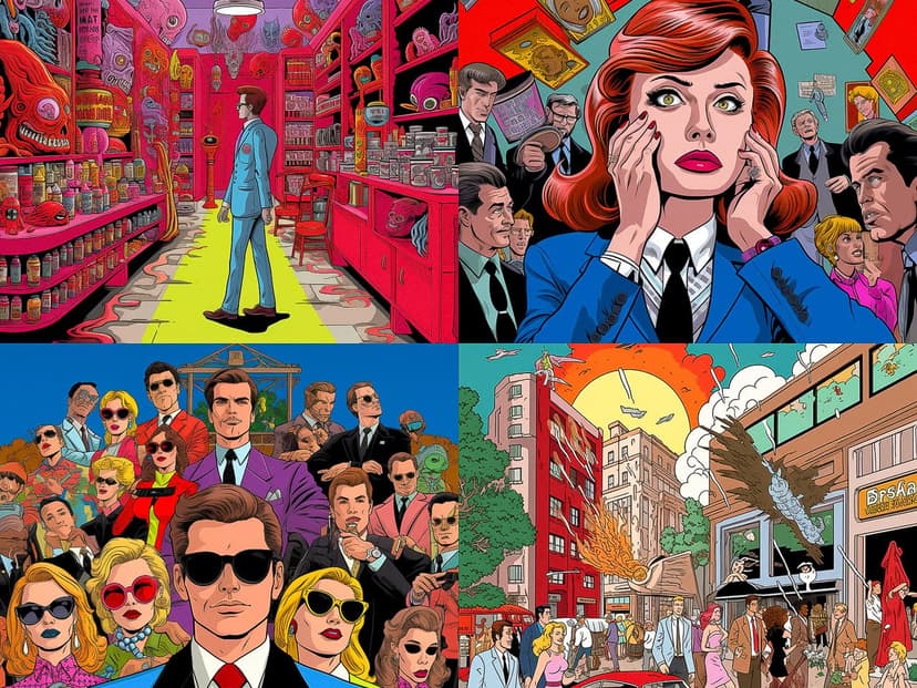 Pop Art Comic Style