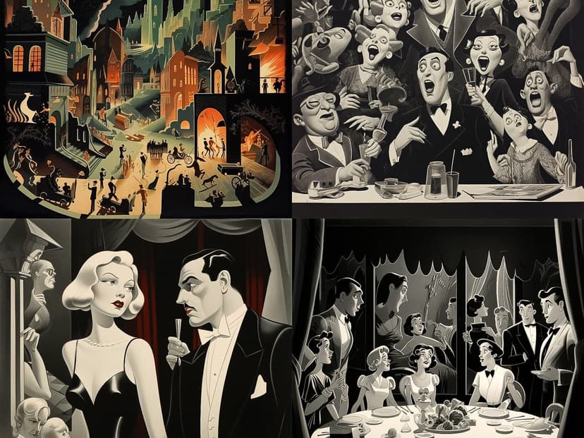 Vintage Noir Cartoon