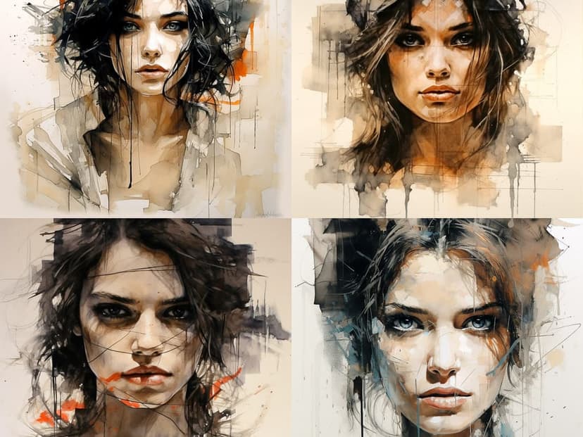 Expressive Watercolor Portrait