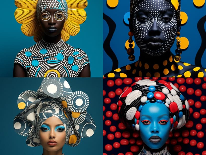 Vibrant Patterned Portraits